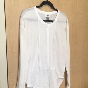 Breezy White Long Sleeve Blouse